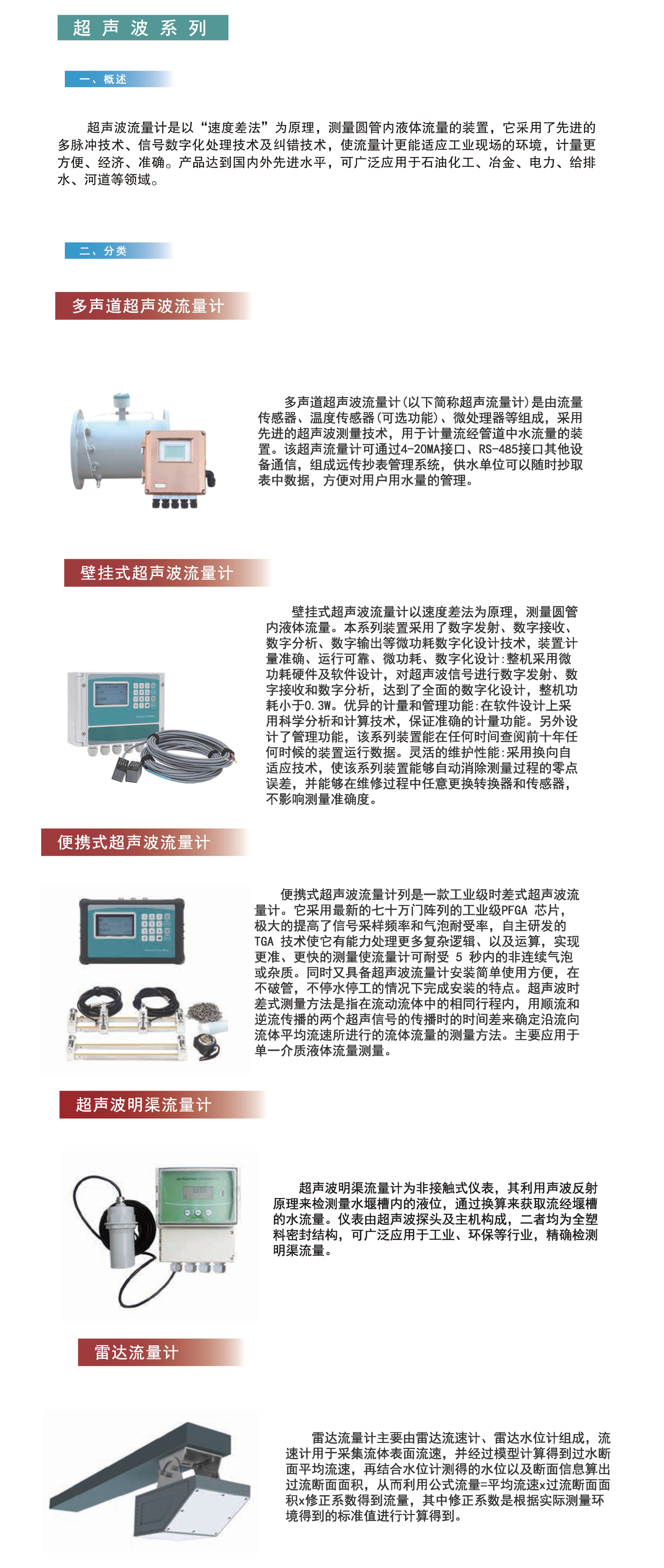 中國四聯推出的超聲波流量計係列產品，具備先進的多脈衝技術、信號數字化處理技術及糾錯技術，兼具工業、民用領域應用.jpg